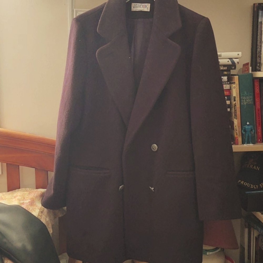 100% wool pea coat
